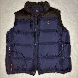 Ralph Lauren Polo Vtg RL 150 Down Puffer Navy  Vest Size Extra Large stadium 92